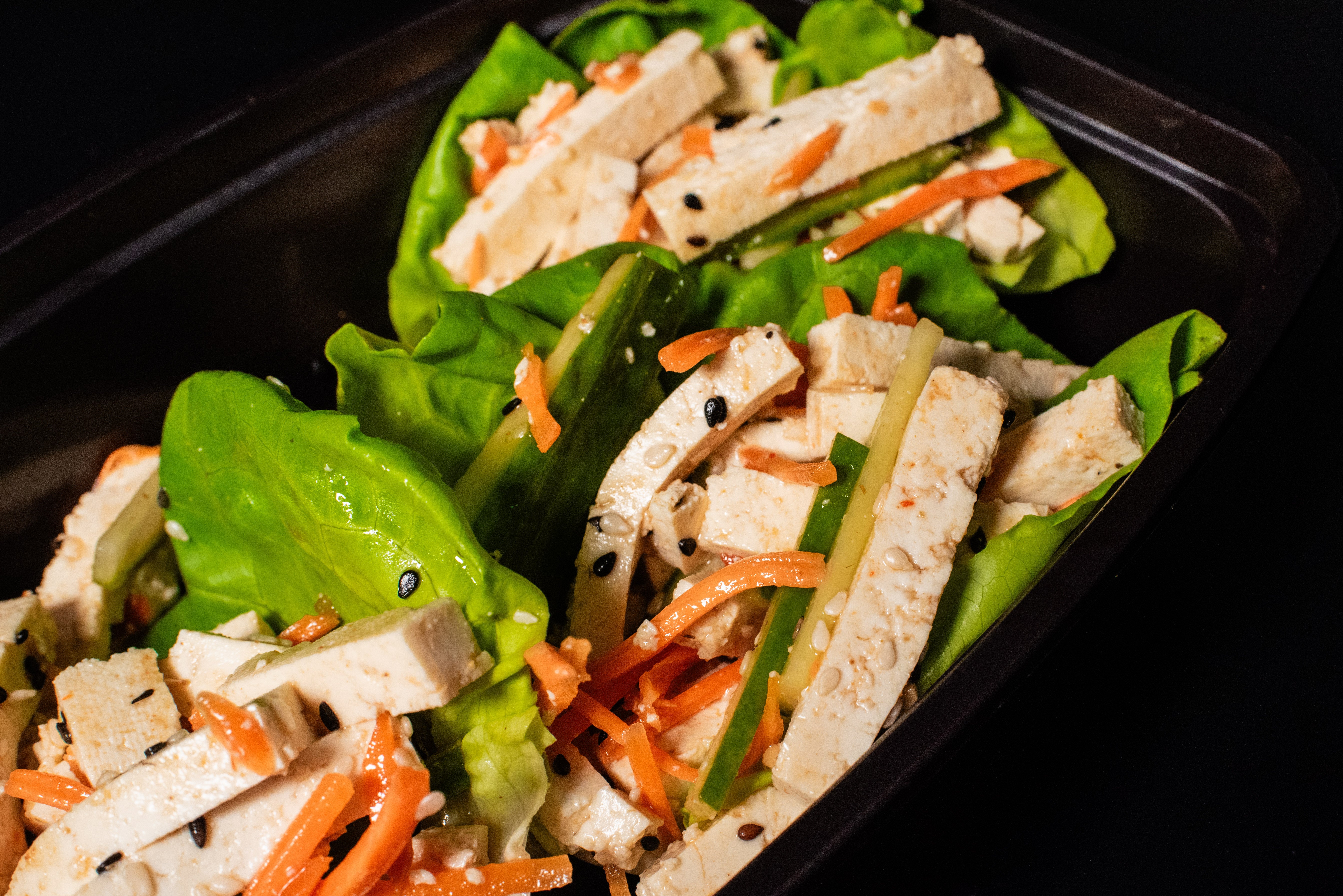Asian Style Tofu Lettuce Wrap (3)