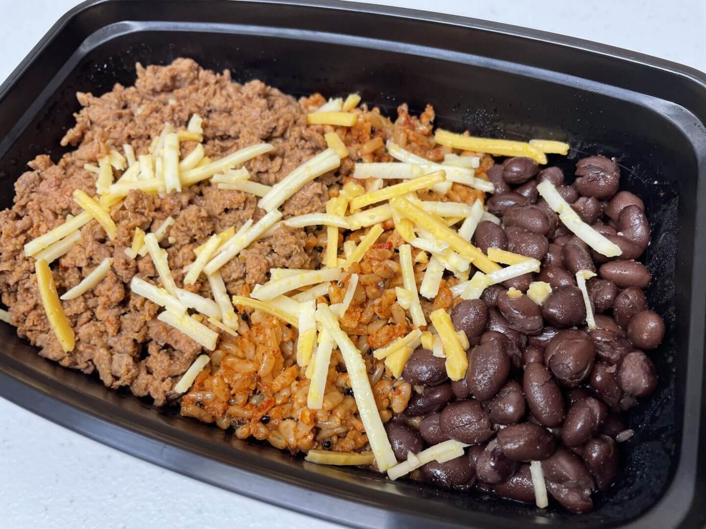 Beyond Taco Bowl with Seasoned Black Beans and Spanish Rice (Vegan)