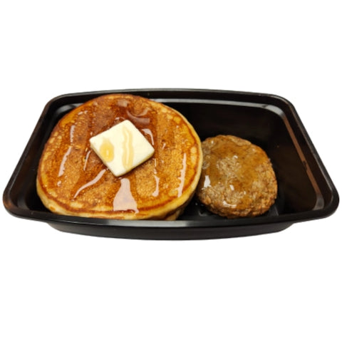 Protein Pancakes with Turkey Sausage or Vegan Sausage